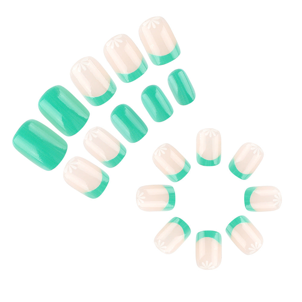 Elegant Floral Design Press-On Nail Set Kalsten