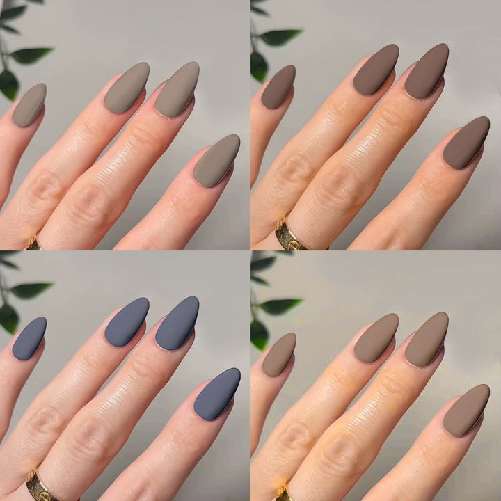 Artful stiletto nails in matte design Kalsten