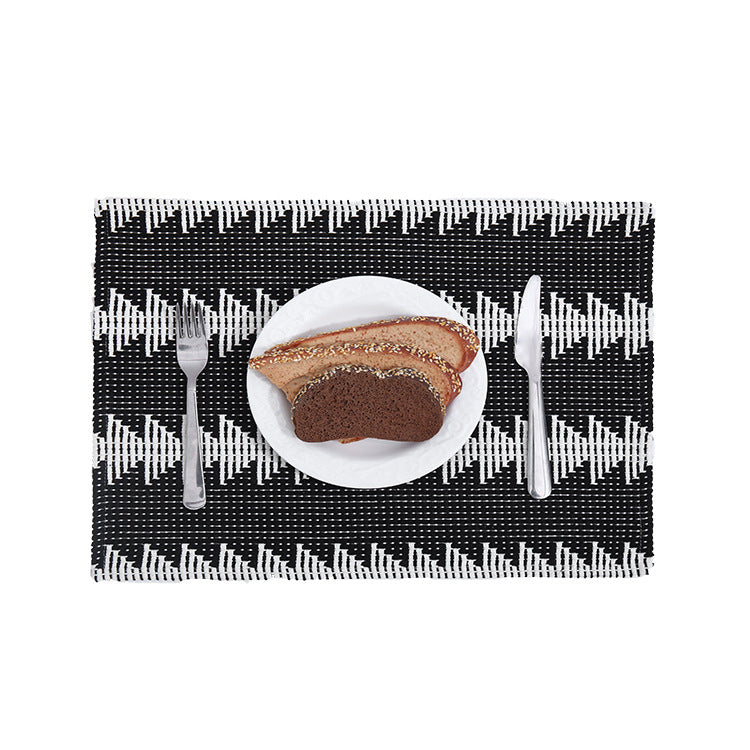 Woven table mats in kilim style made of cotton blend, non-slip table mat Kalsten