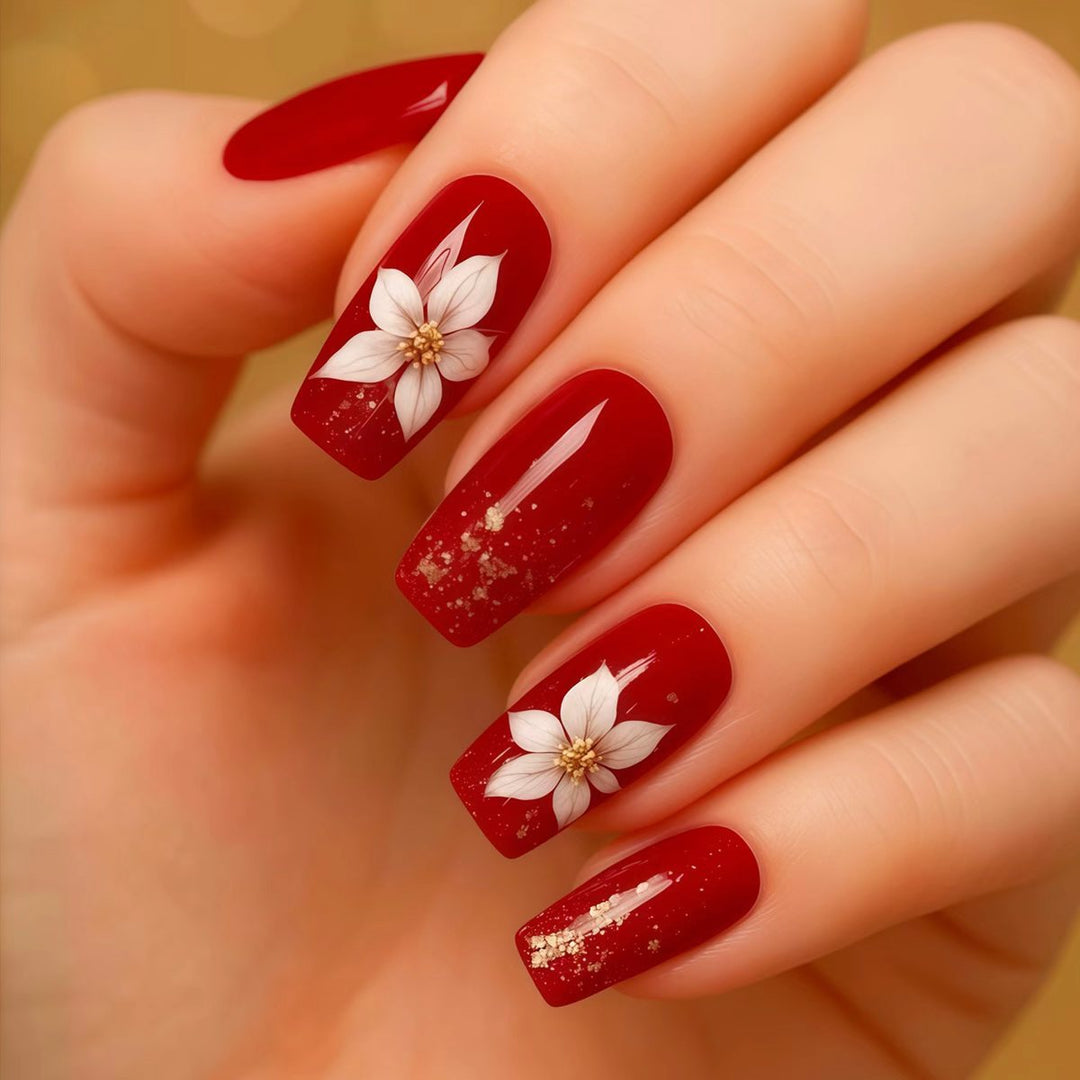 Floral-Design Press-On Nail Art Set Kalsten