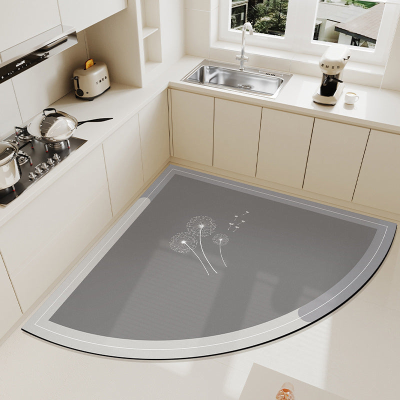 Heart-Shaped Kitchen Mat