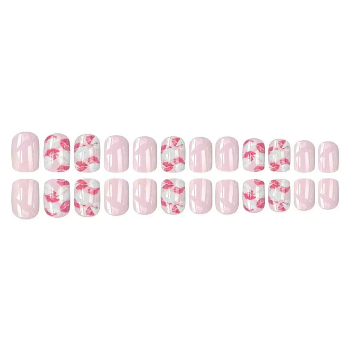 Artificial nail set with elegant flower design Kalsten