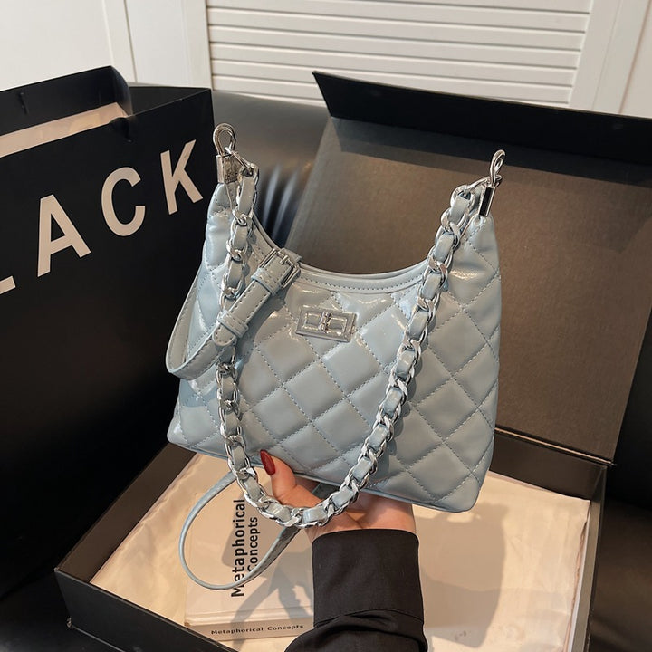 Quilted Faux Leather Chain Handbag Kalsten