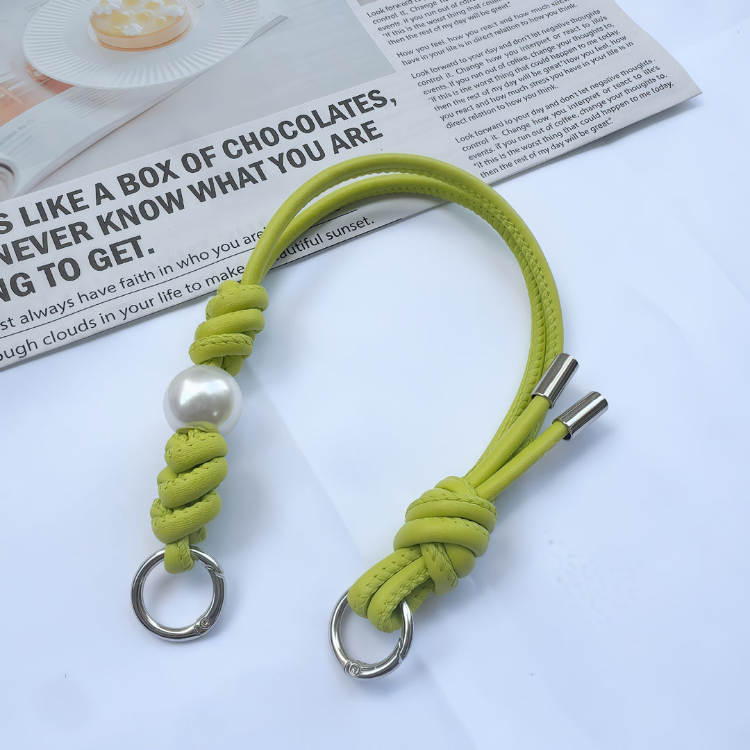 Elegant Knotted Leather Keychain Holder Kalsten