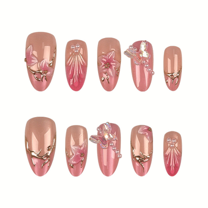 Floral Art Press-On Nail Set  1790956094