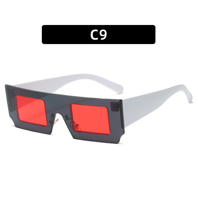 Futuristic Square Shield Sunglasses