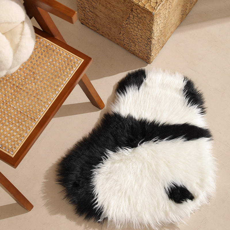 Plush cuddly pillow in sheep shape with dense artificial fur and soft polyester filling Kalsten