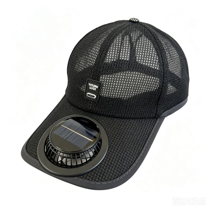Sun protection cap with integrated solar fan Kalsten