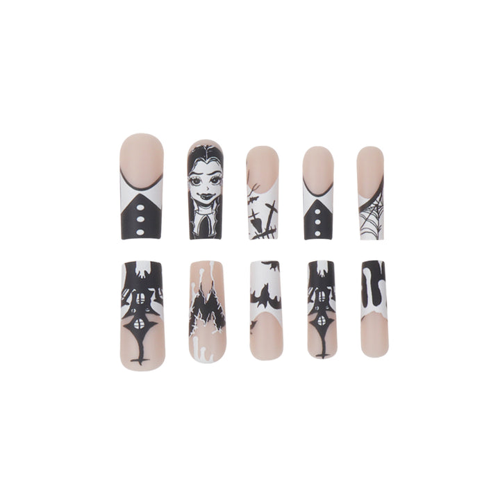 Gothic-Themed Press-On Nails Kalsten