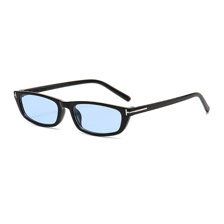 Women's fashionable sunglasses with narrow frame and brown lenses Kalsten