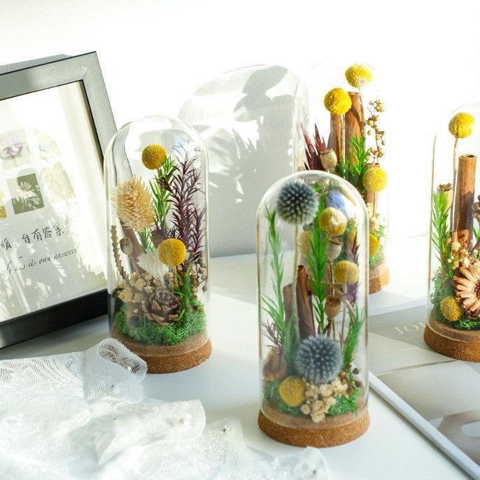 Modern Decorative Floral Terrarium