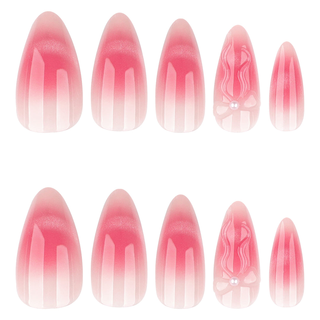 Artistic stiletto nails with elegant French tips and floral design Kalsten