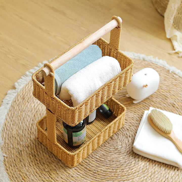 Tiered Woven Storage Basket Kalsten