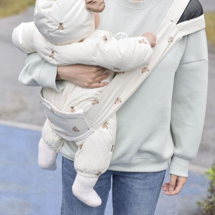 Padded Baby Hip Seat Carrier with Safety Buckle and Zipper Pocket