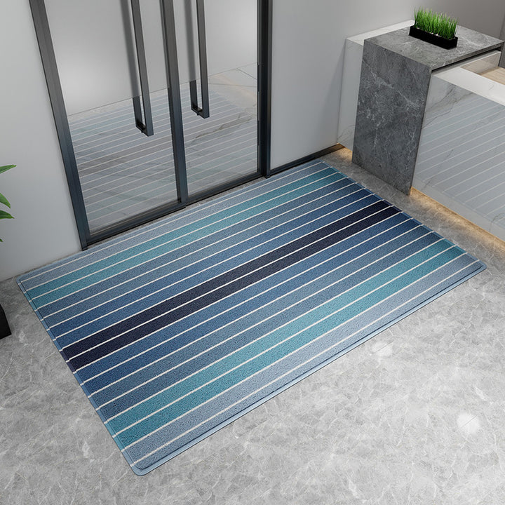 Decorative Striped Outdoor Mat Kalsten