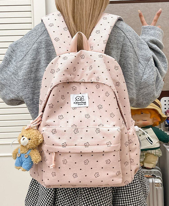 Playful Floral Print Backpack