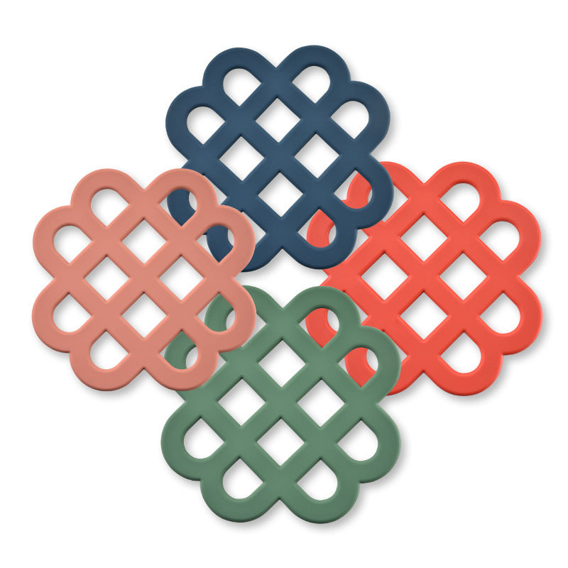 Heat-resistant silicone coaster with decorative design Kalsten