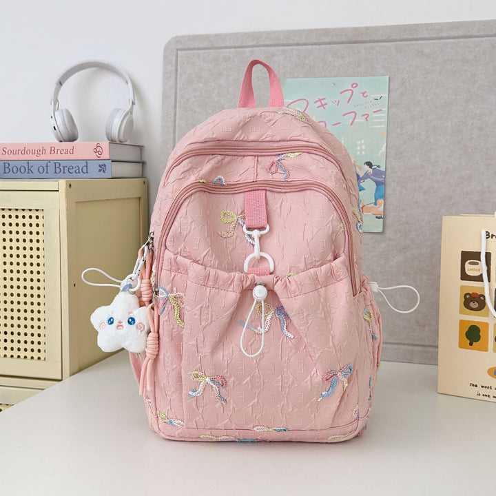 Playful Embroidered Backpack