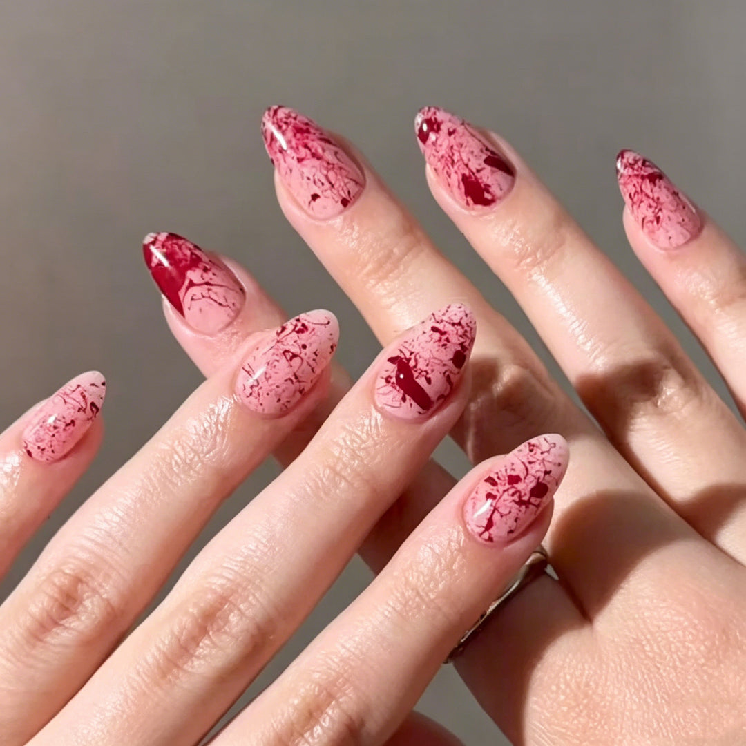 Artistic Splatter Press-On Nail Art Set Kalsten