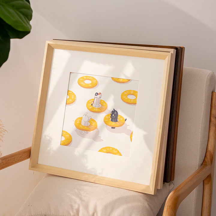 Framed Vintage Art Print for Home Decor