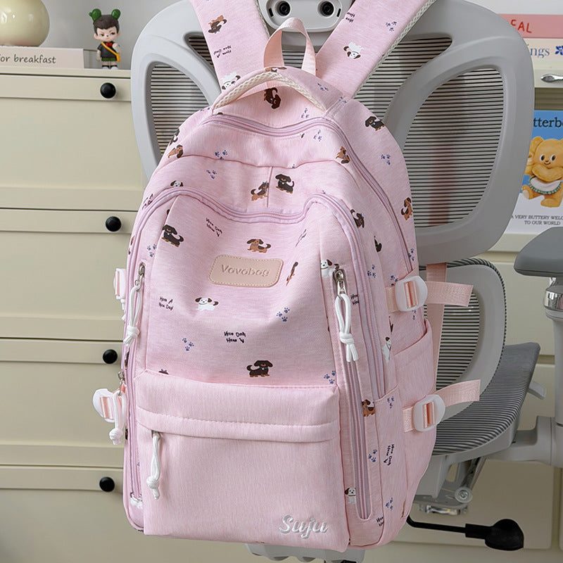 Playful Dog-Themed School Backpack Kalsten