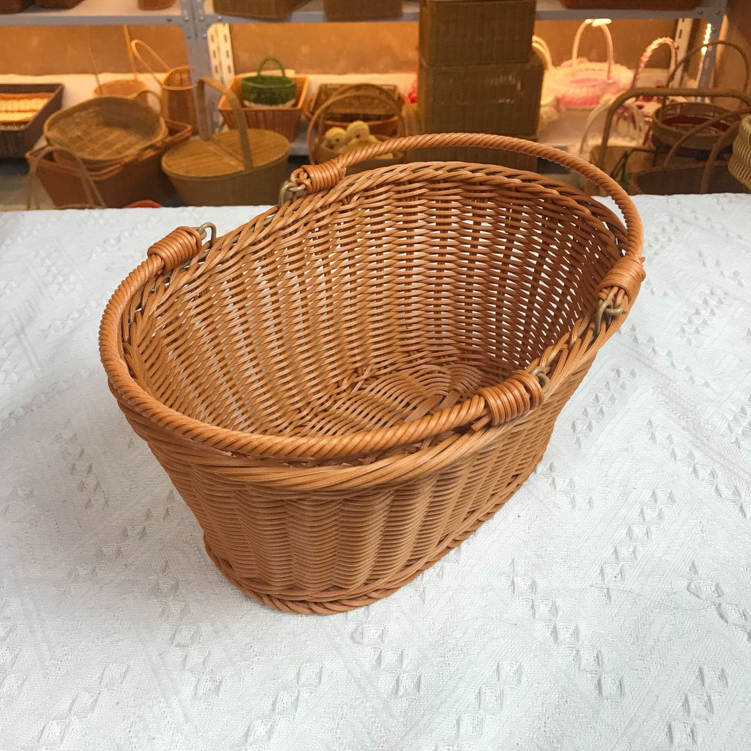 Handcrafted Rectangular Woven Storage Basket Kalsten