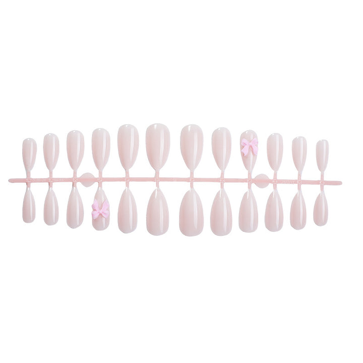 Elegant Bow Accent Press-On Nails kalsten