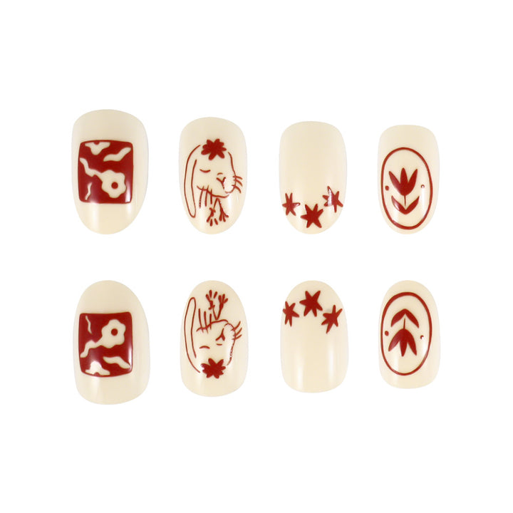 Artistic Themed Press-On Nail Set Kalsten