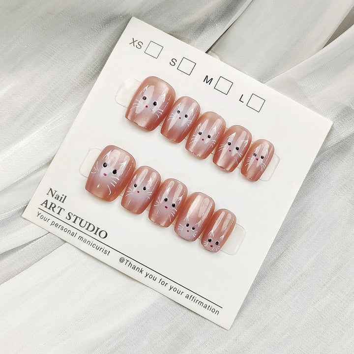 Artificial nails with Elegant Ombre Design Kalsten