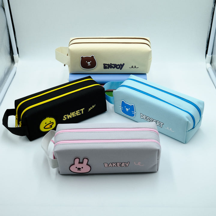 Fun Character Zip-Up Pencil Case