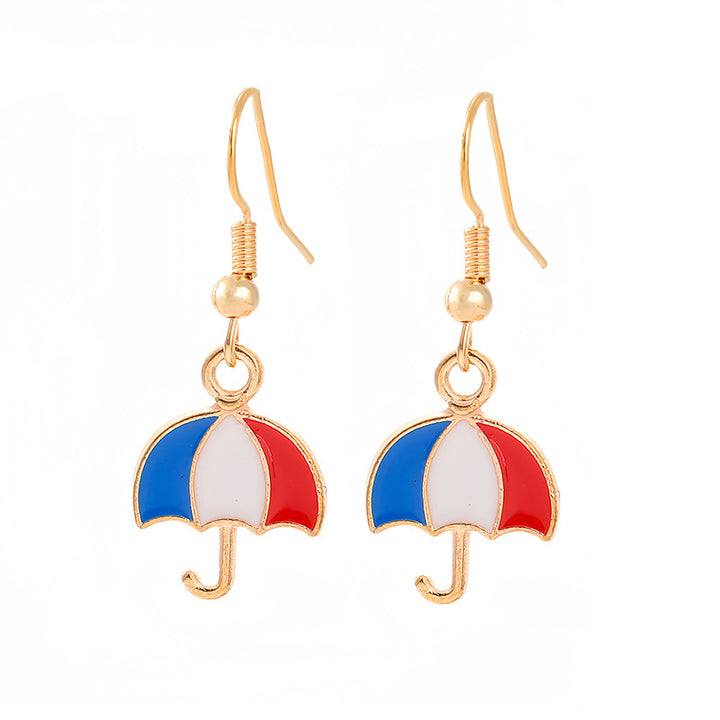 Women nan enamel horseshoe earrings with star motif and fishhook closure Kalsten