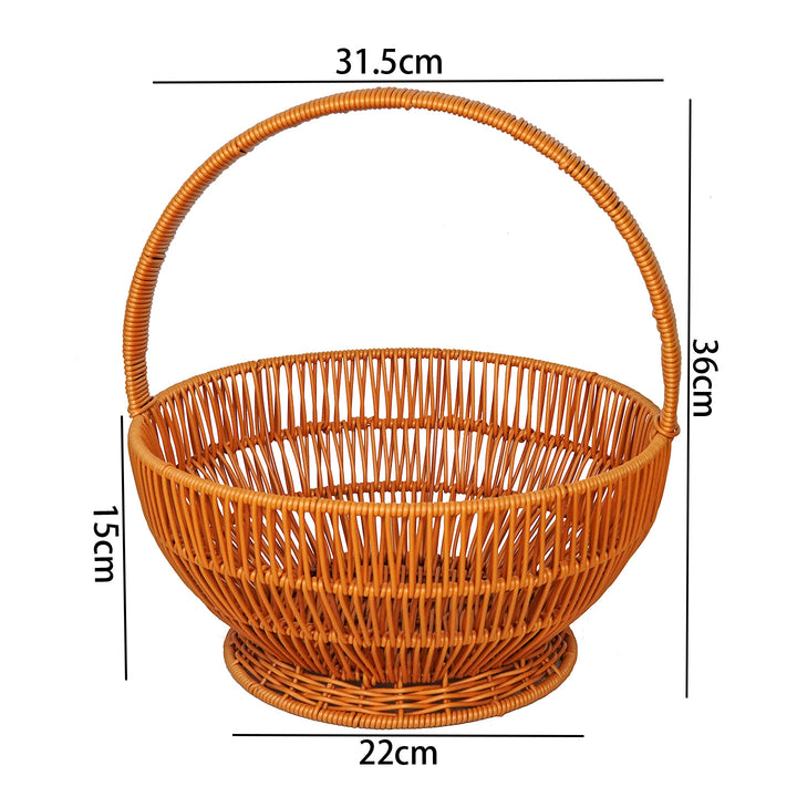 Handcrafted Wicker Storage Basket Kalsten
