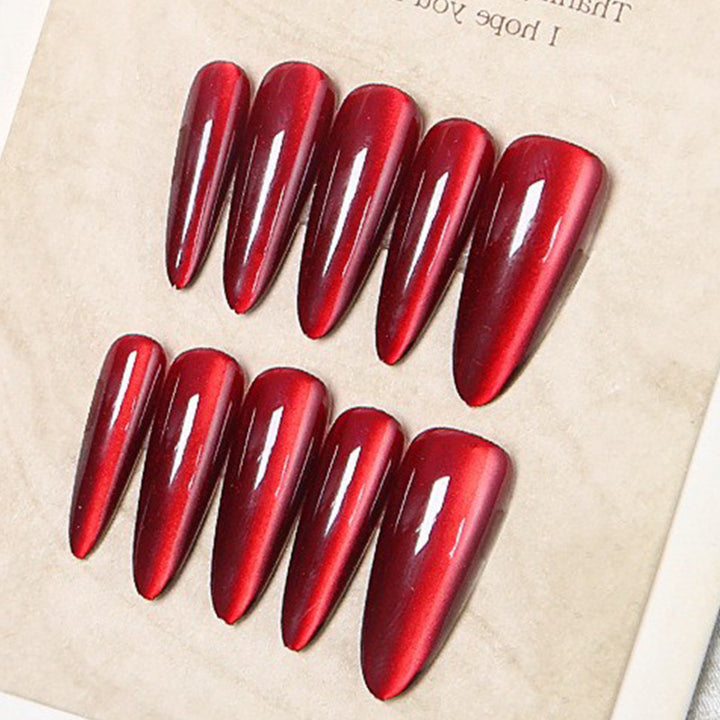 Glossy Stiletto Press-On Nails Kalsten