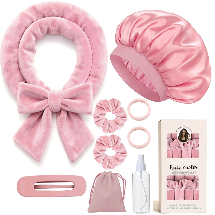 Heatless Satin Hair Curling Set