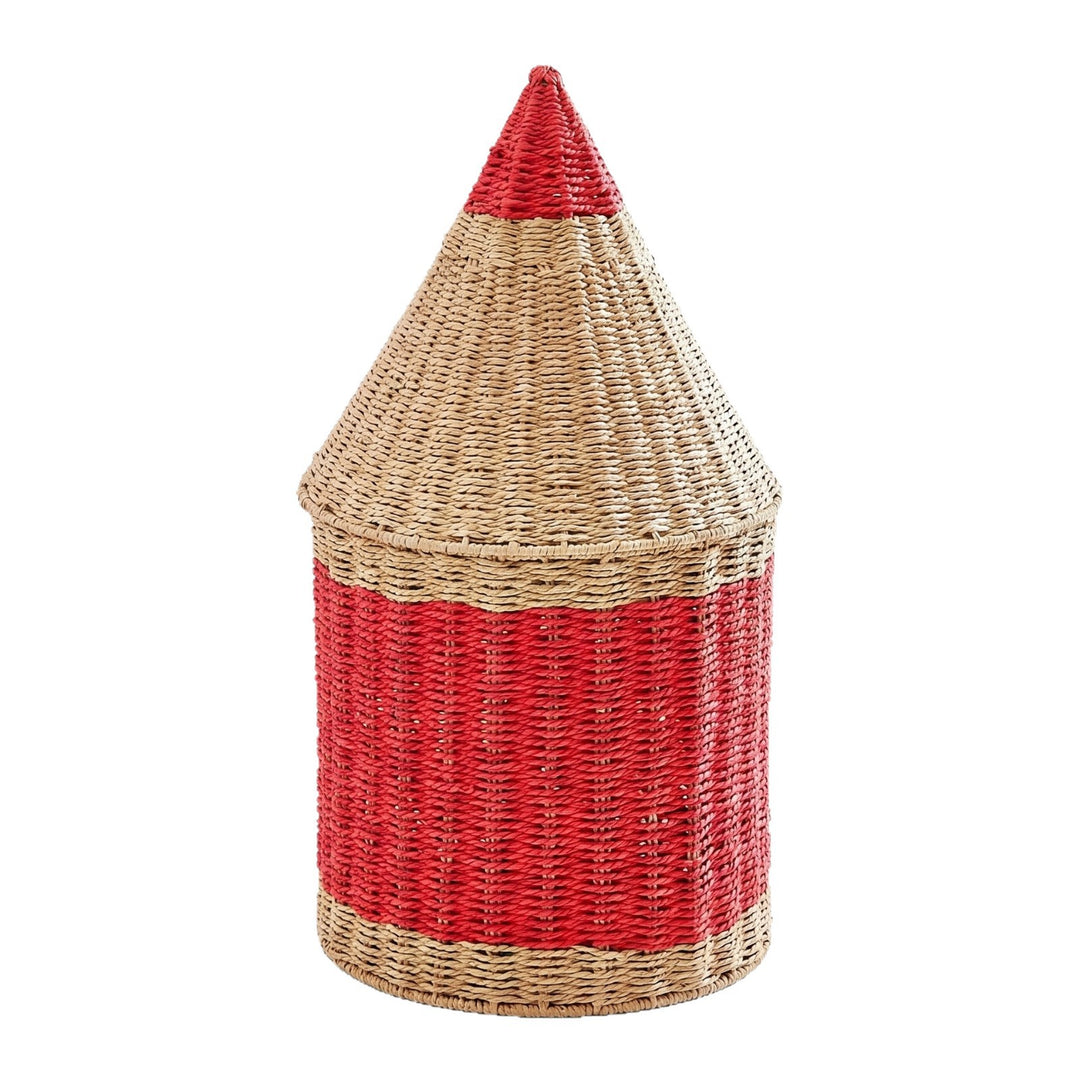 Playful storage basket in pencil design Kalsten