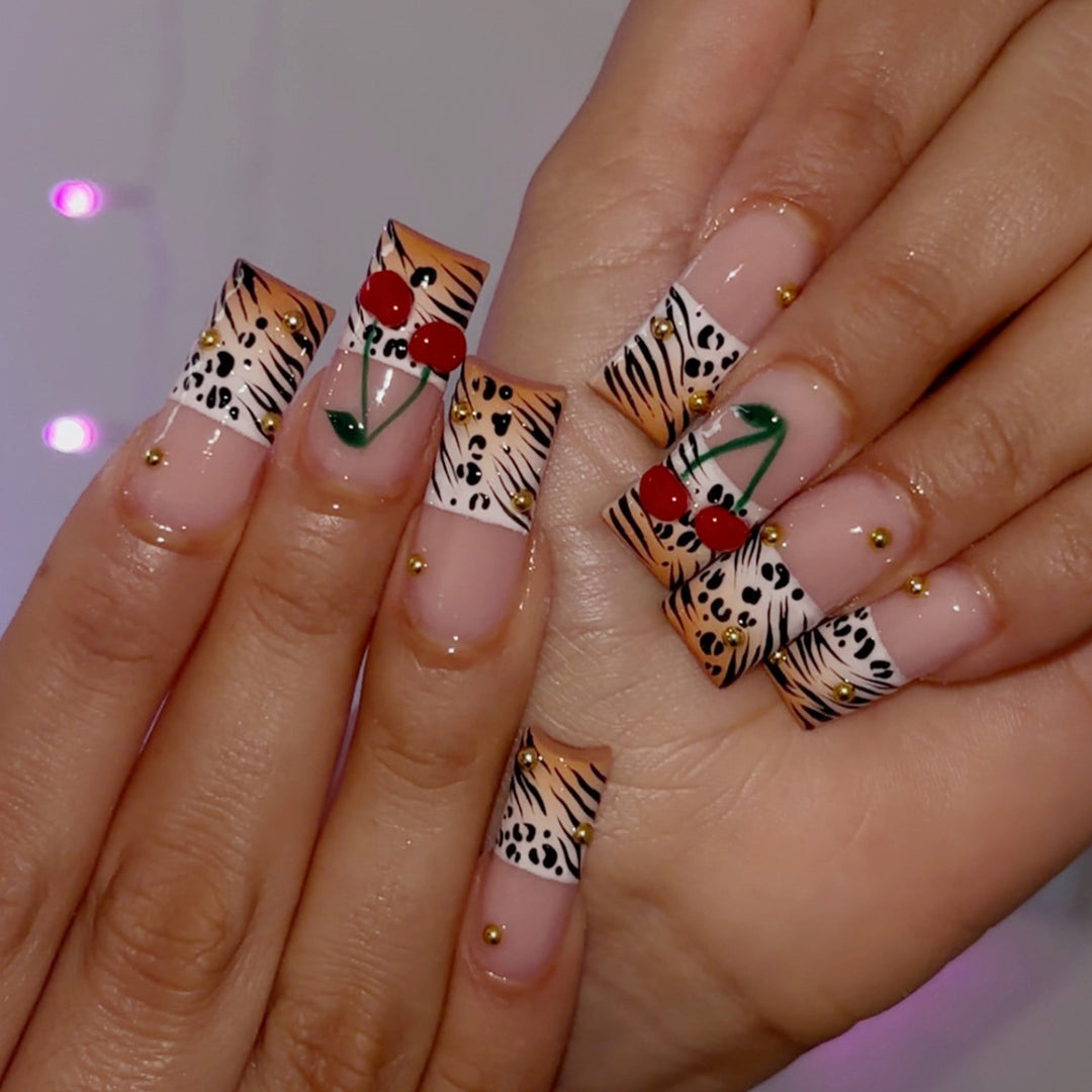 Artistic Safari Print Nail Art Extensions Kalsten