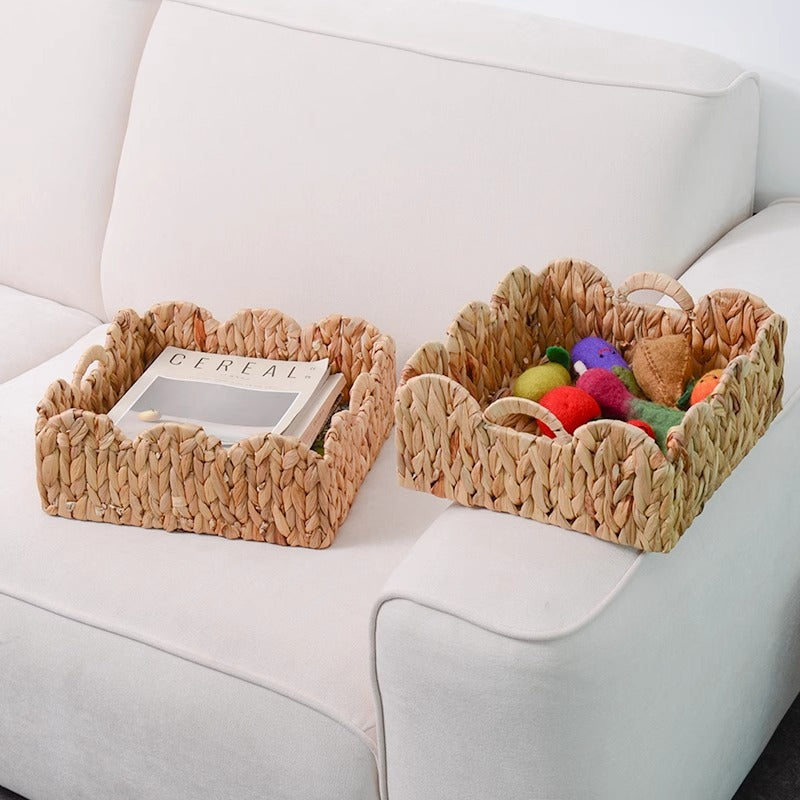 Decorative Storage Basket Made of Woven Natural Material Kalsten