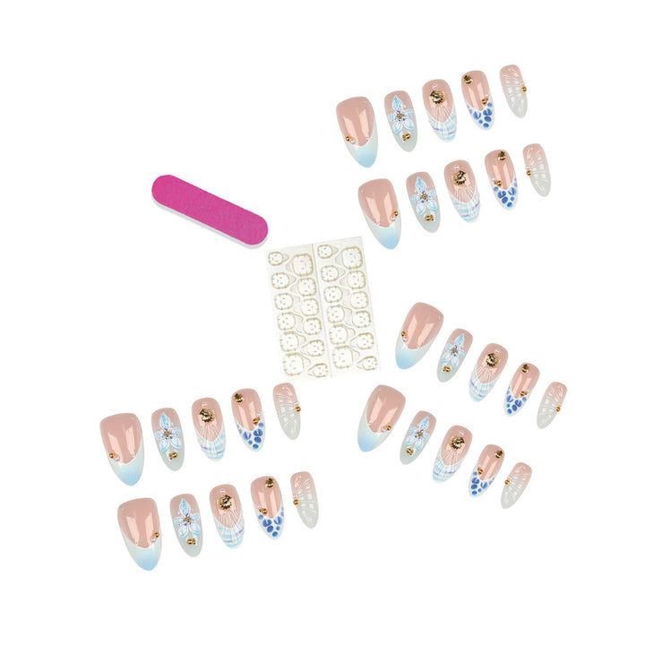 Decorative Acrylic Press-On Nail Art Set