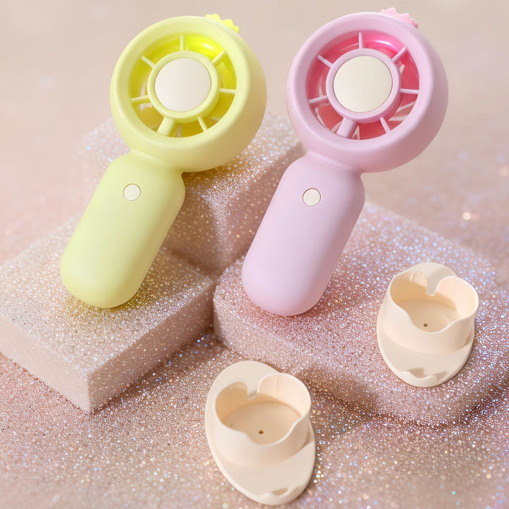 Women Portable Mini Fan with USB Charging Function and LEDs Kalsten