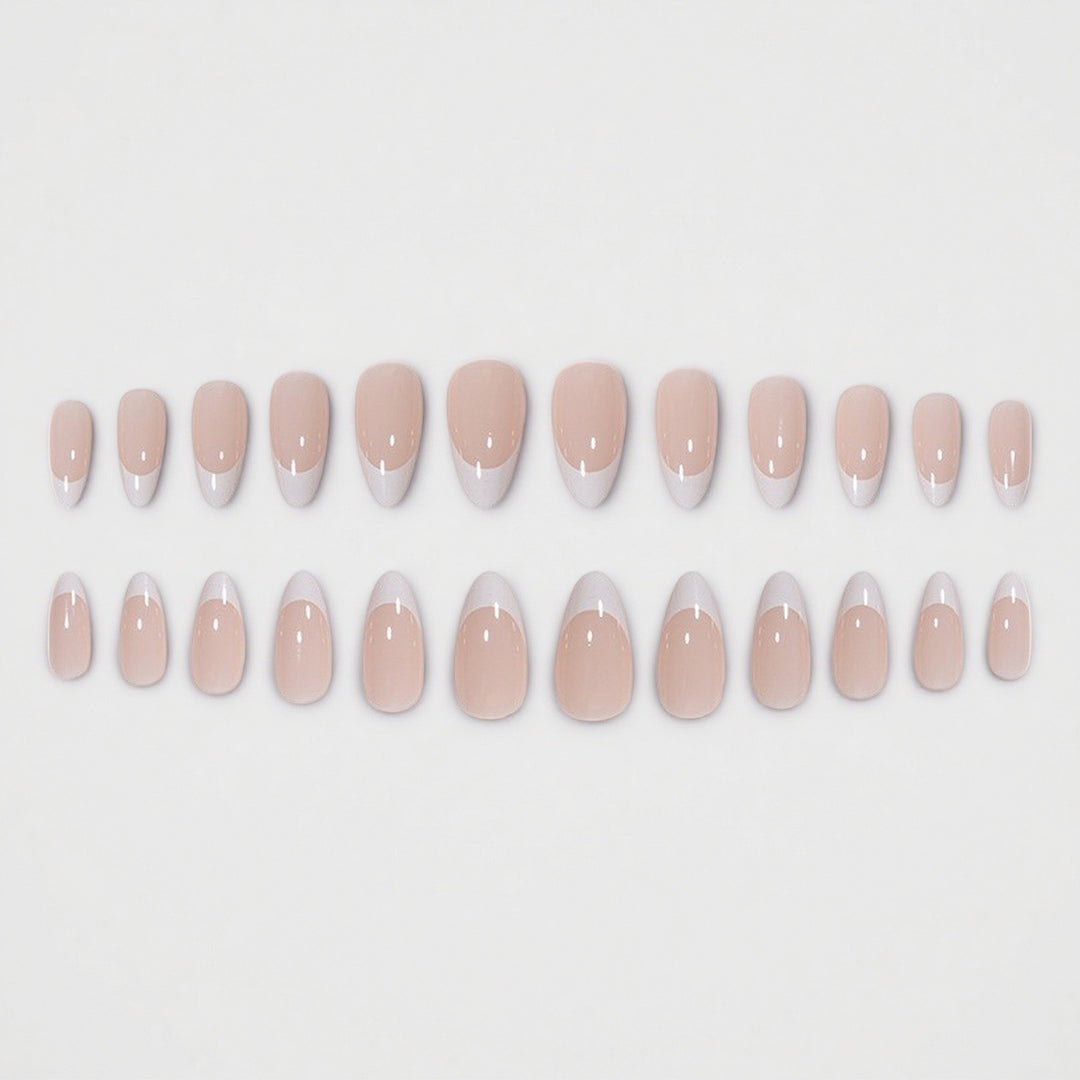 Elegant French Tip Press-On Nail Set Kalsten