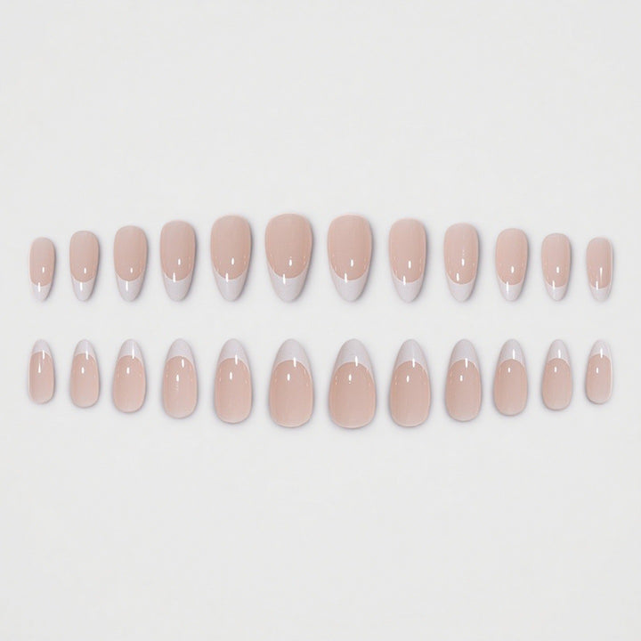 Elegant French Tip Press-On Nail Set Kalsten