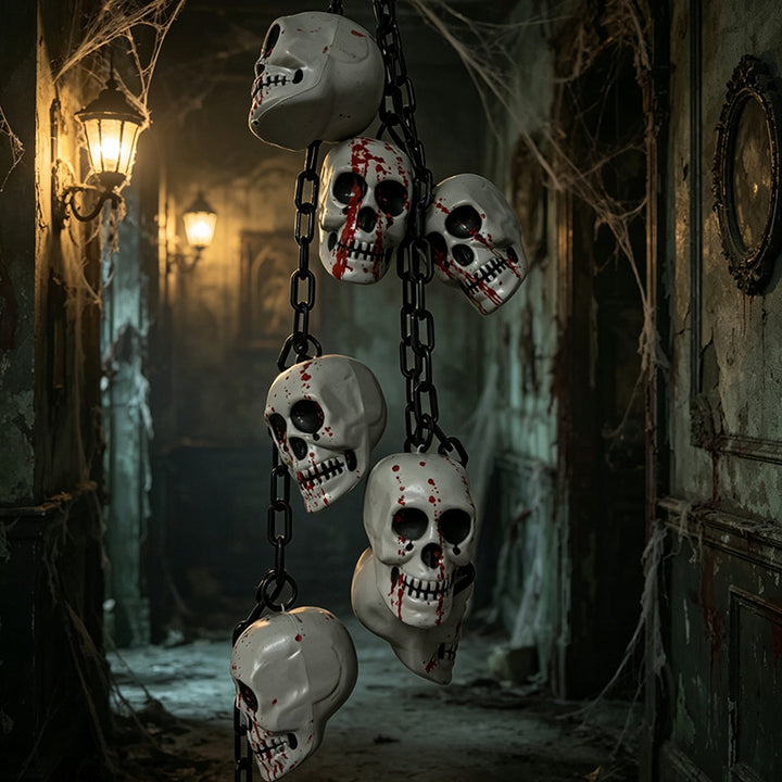 Creepy Skull Chain Decoration