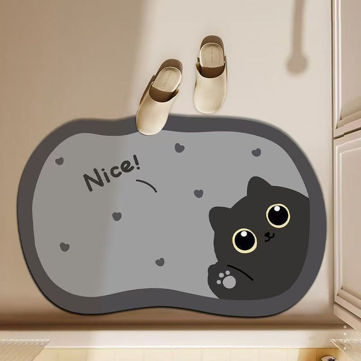 Playful Cat-Themed Entrance Mat