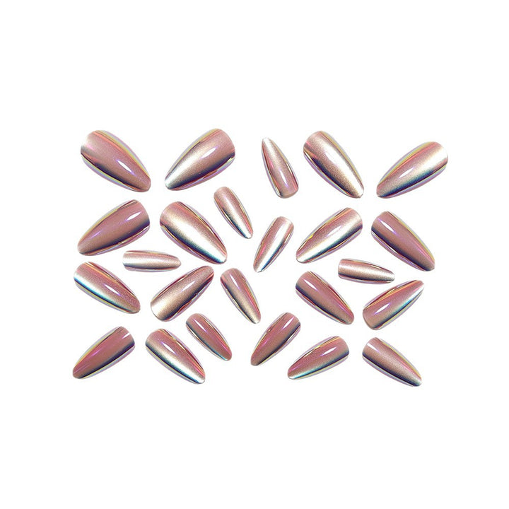 Artificial nails with holographic effect and elegant finish Kalsten