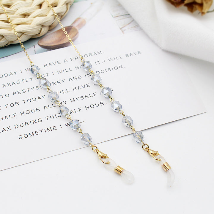 Crystal-Embellished Eyewear Chain Kalsten