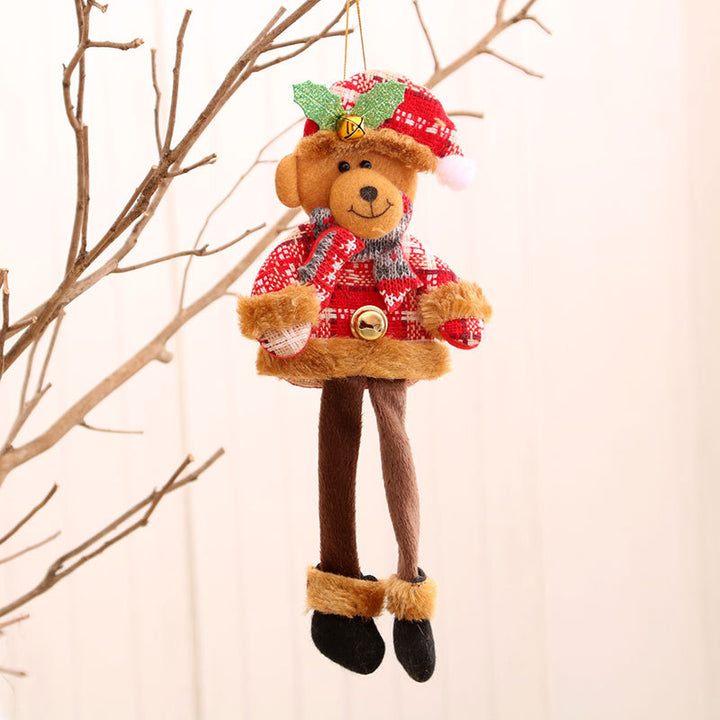 Festive Plush Bear Ornament Kalsten
