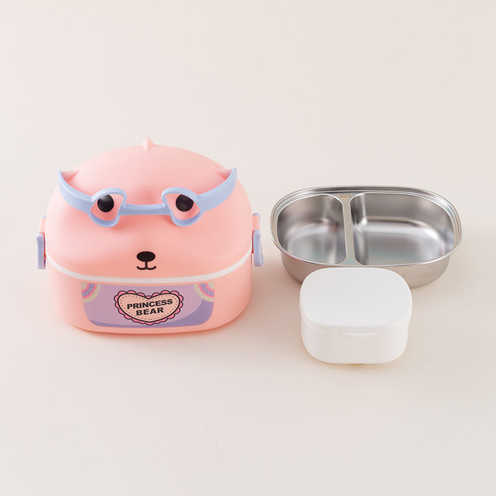 Cute Animal-Themed Portable Lunch Container