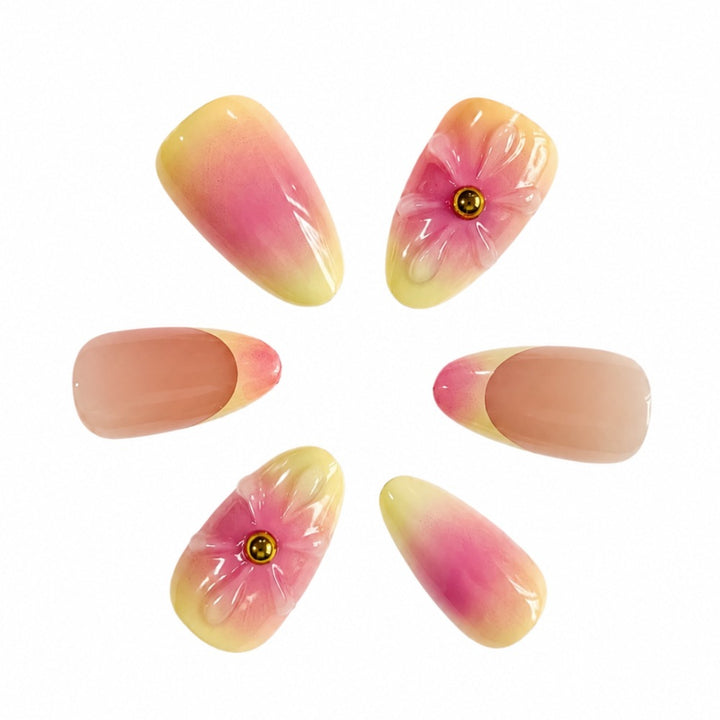 Artistic Floral Press-On Nail Set Kalsten 1787395270