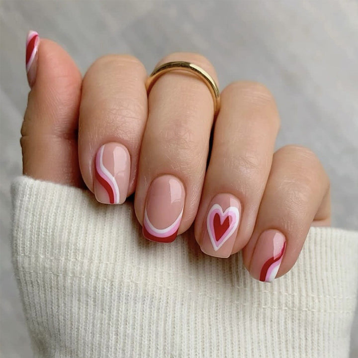 Artistic Heart Accent Nail Art Set Kalsten