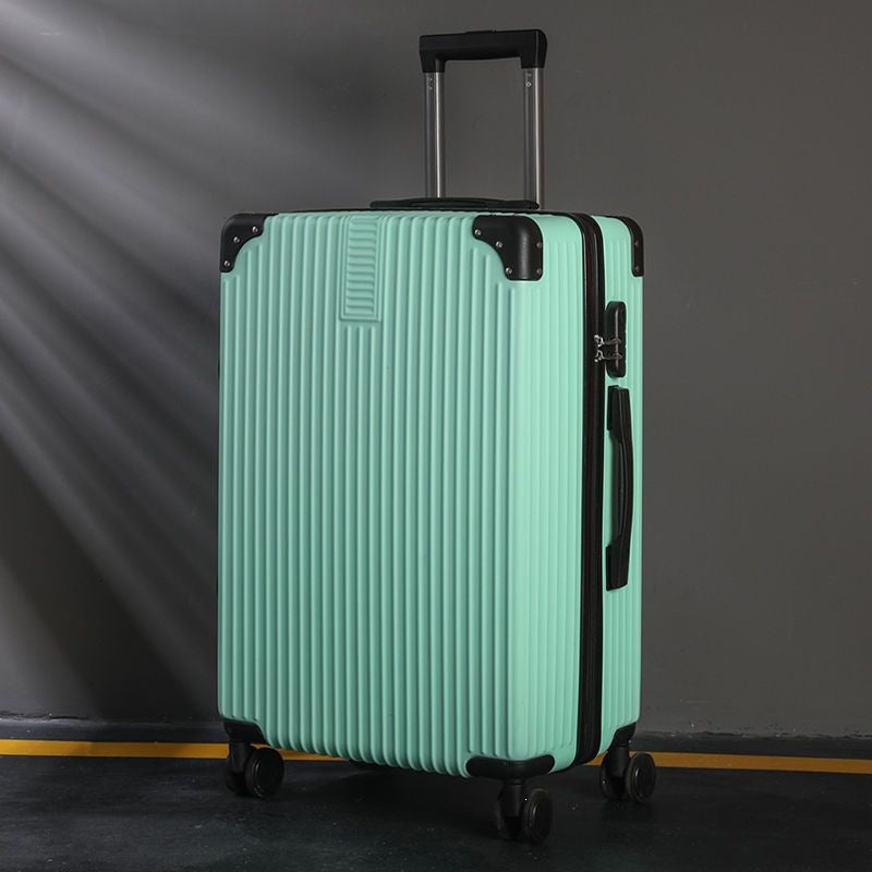 Hard shell suitcase with 360-degree wheel system and integrated safety feature Kalsten